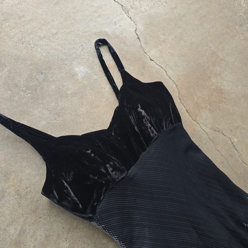 Vintage Cache Whimsigoth Velvet Maxi Shimmer Dress Size 3/4 Fairy Grunge - Picture 5 of 8