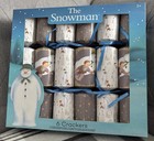 RAYMOND BRIGGS THE SNOWMAN 6 X CHRISTMAS CRACKERS XMAS TREE DECORATIONS NEW RARE