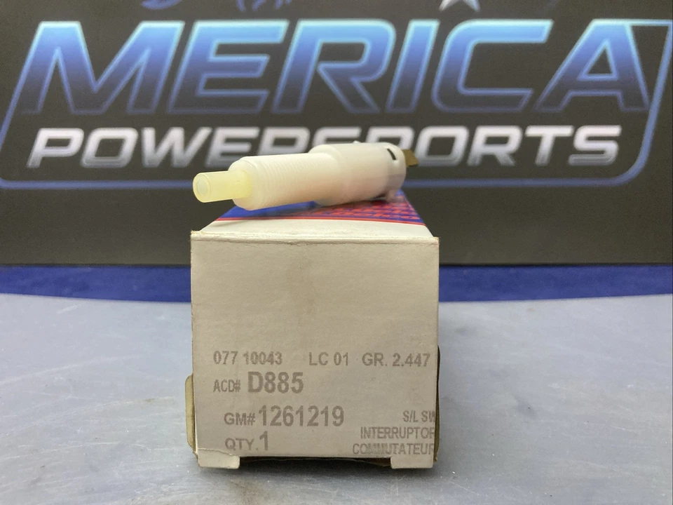 NUEVO INTERRUPTOR LUZ FRENO ORIGINAL ACDELCO D885 GM 1261219 Foto 2 de 3
