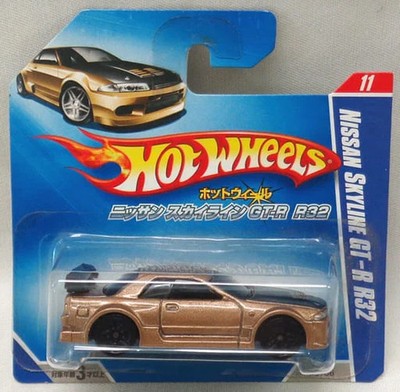 ホットウィール 日産 スカイライン GT-R BNR32 金/黒 1/64 Nissan Skyline GT-R R32 Gold x Black Hot Wheels P9766