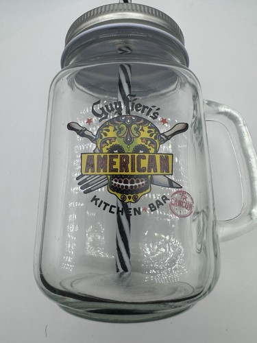 GUY FIERI'S AMERICAN KITCHEN-BAR RESTAURANT CANCUN~MASON JAR/GLASS/COVERED/STRAW - 第 22/22 張圖片