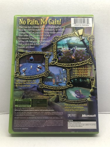 Voodoo Vince (Microsoft Xbox, 2003) pulito testato funzionante - spedizione gratuita - Foto 3 di 4
