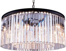 Sydney Pendant Lamp with Mocha Crystals