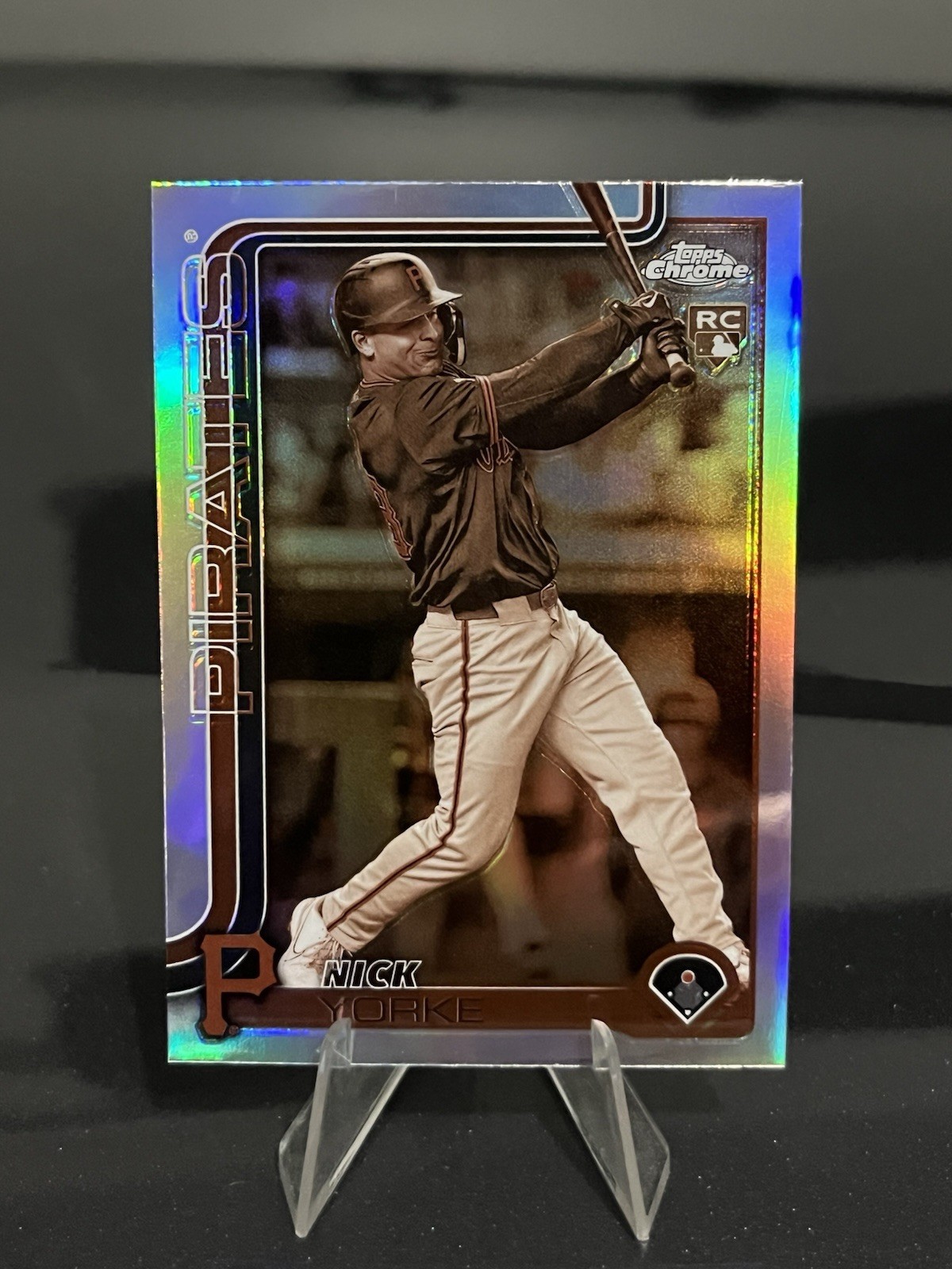 2025 Topps Chrome Nick Yorke Sepia Refractor RC #36 Pirates