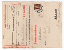 BAyern 1913 BEDARFS-F/A-GANZSACHE SPEDITIONSGESELLSCHAFT M&Uuml;NCHEN (EA5358