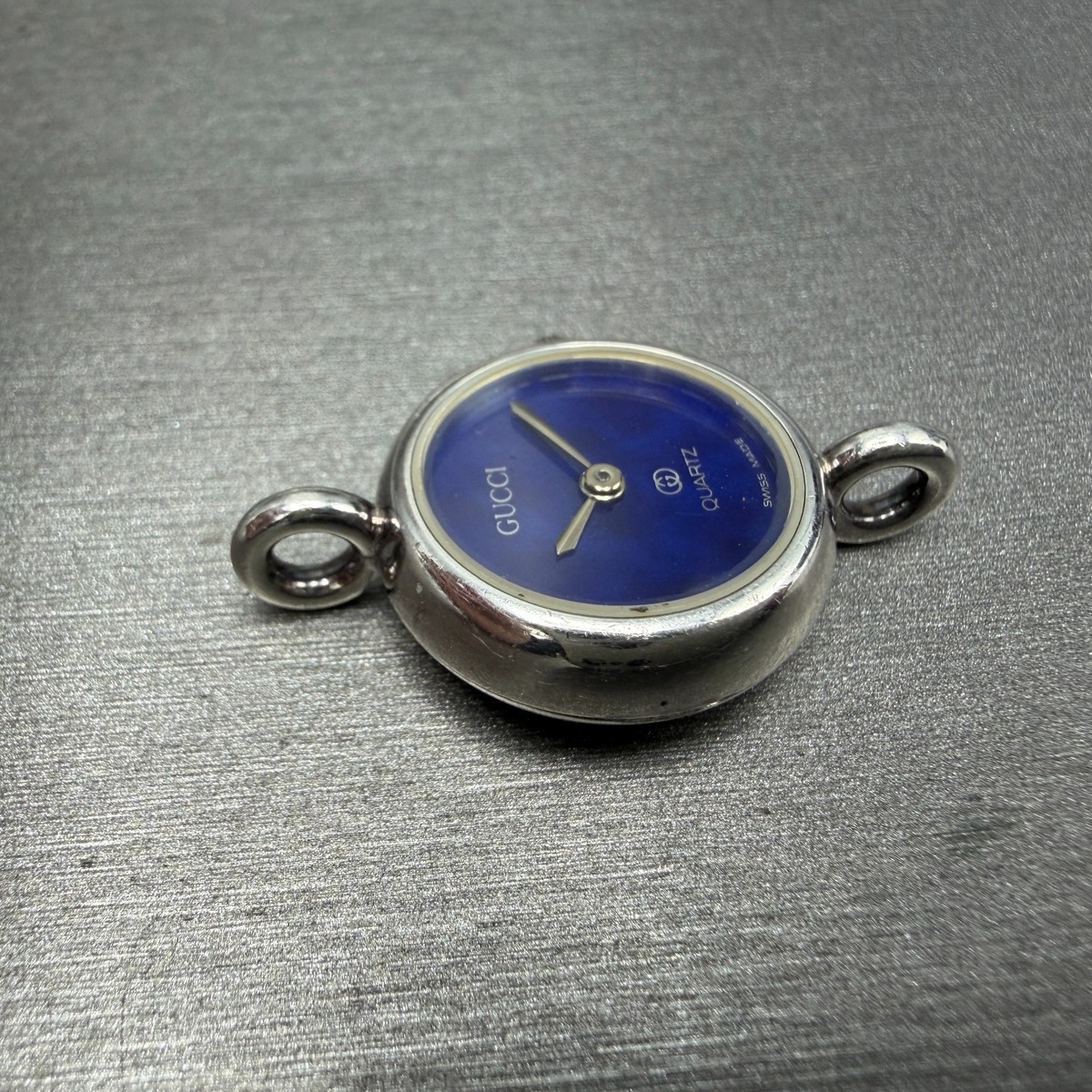 Gucci Watch Women 20mm Blue Dial Sterling Silver Round 2900