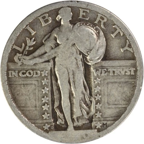 1920-D Standing Liberty Silver Quarter AG Uncertified #207