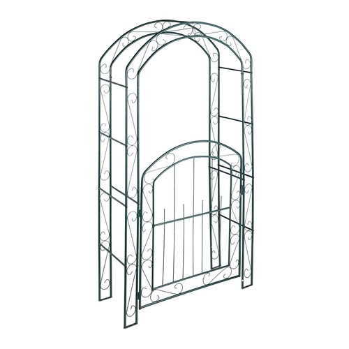 Rosenbogen Gartenbogen Rankhilfe für Pflanzen Torbogen aus Metall wetterfest - Bild 10 von 10