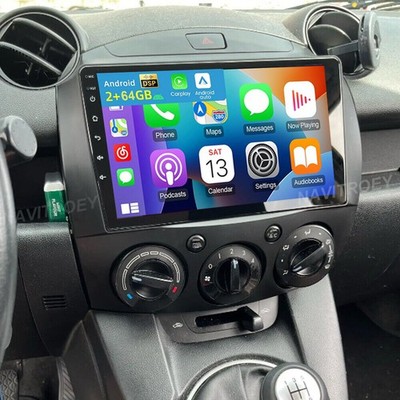 For Mazda 2 2007-2014 Carplay Car Stereo Radio Android 15.0 GPS Navi WIFI 2+64GB
