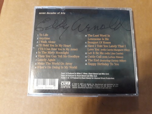EDDY ARNOLD Seven Decades of Hits (CD, 2000) D2-78702 - Imagen 3 de 4