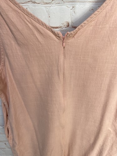 Women’s Peach Cotton Playsuit Size XL (UK 16) Shein Summer Holidays - Picture 7 of 9
