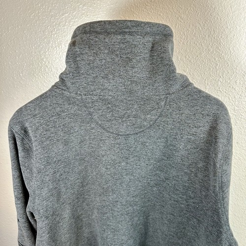 Chaqueta polar Calvin Klein Performance para mujer XL gris negra cremallera completa cuello falso - Imagen 7 de 11
