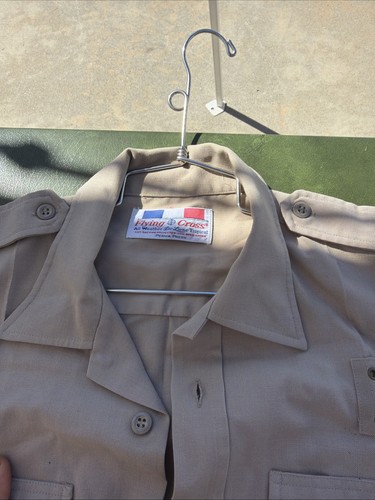 CDF California Dept of Forestry Uniform Hemd Herren Large ? Tan Flying Cross Vintage - Bild 8 von 19