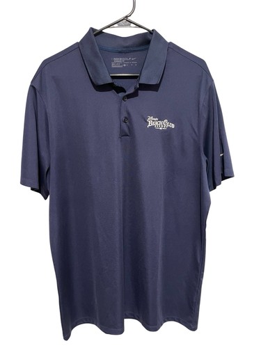 Nike Golf Disney’s Beach Club Resort DriFit Polo Shirt - Navy Blue - Sz Mens XL