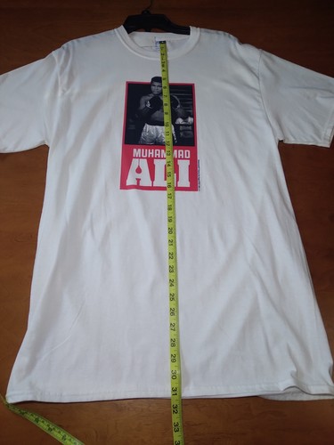 Muhammad Ali Men's Sz Large Tall Cotton Tee Shirt White By Port & Company Boxing - Picture 5 of 8