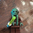 LEGO Star Wars Kit Fisto Minifigure Green Head Tentacles Alien w/ Lightsaber