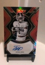 2023 Panini Select Draft Picks JAYDEN REED Red Prizm Auto RC #RS-JRE