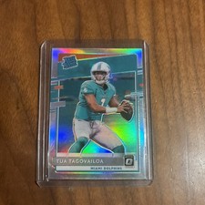 2020 Panini Donruss Optic Silver Tua Tagovailoa Rookie #152 DOLPHINS