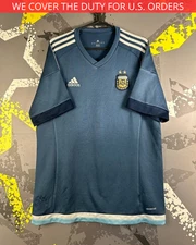 Argentina Team Jersey Away football shirt 2015 - 2017 Adidas Men Size L ig93