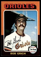 1975 Topps Bob Grich Baltimore Orioles #225 *Low Grade*