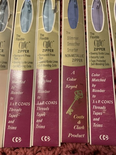 ❤️Vintage Zippers 1960’s to 1970’s All brand new in original packaging Lot Of 11 - Picture 6 of 10