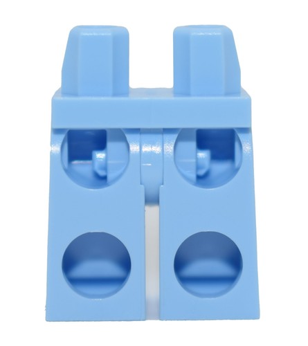 New LEGO Minifigure Legs Ripped Denim Pants Distressed Jeans black belt blue - Picture 2 of 6