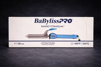 BaBylissPRO Nano Titanium 1  25mm Curling Iron BNT100 450°F Open Box