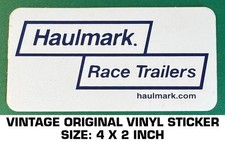 HAULMARK RACE TRAILERS - VINTAGE ORIGINAL VINYL DECAL STICKER