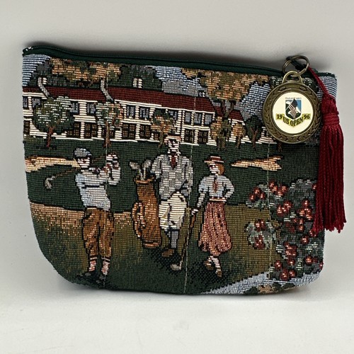 RARE 1996 US Open Holdings Fine Accessories Travel Cosmetic Bag Tapestry Golf - Picture 1 of 10