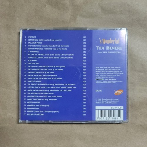 'S Wonderful By Tex Beneke (CD, 2006) - Picture 2 of 3