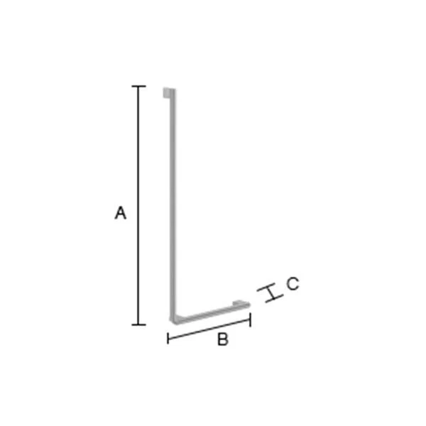 Smedbo L-förmiger Brausestange Links Verchromt - Bild 3 von 3