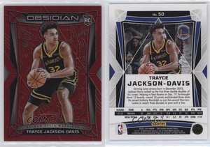 2023 Panini Obsidian Electric Etch Red Flood Trayce Jackson-Davis #50 Rookie RC