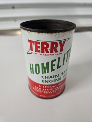 #ad Homelite Terry Oil Can Rare Chainsaw C $64.11