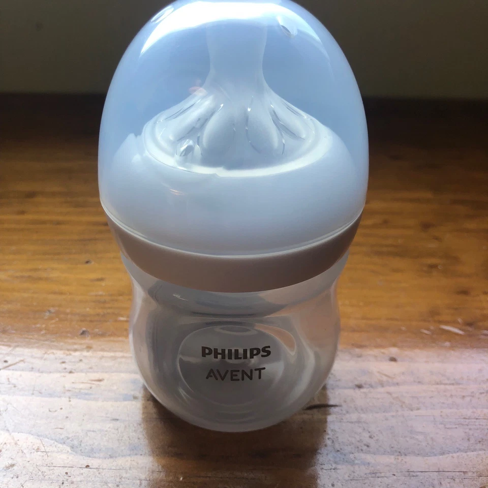 Biberón Philips Avent 4 oz blanco cuello ancho alimentación minimalista sin BPA NUEVO CON ETIQUETAS Foto 3 de 4