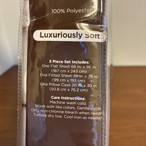 Comfort Bay Luxuriously Soft 3 Piece Twin Sheet Set  NWT - Picture 8 of 8
