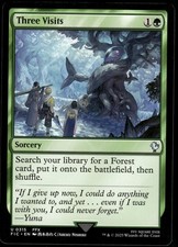 1x Three Visits - Commander: FINAL FANTASY - NM - MTG