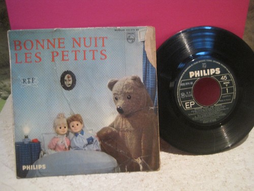 BONNE NUIT LES PETITS UN LIVRE POUET-POUET ET UN VINYLE 45T ANCIENS - Imagen 7 de 9
