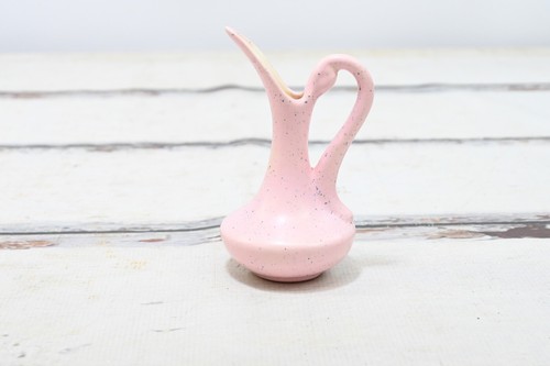 Vintage . Ceramic Ewer Pale Pink With Glitter Possibly Niloak - Picture 4 of 18