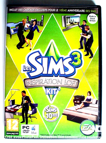 JEU PC DVD-ROM MAC DE 2010, LES SIMS3, INSPIRATION LOFT - Imagen 7 de 7