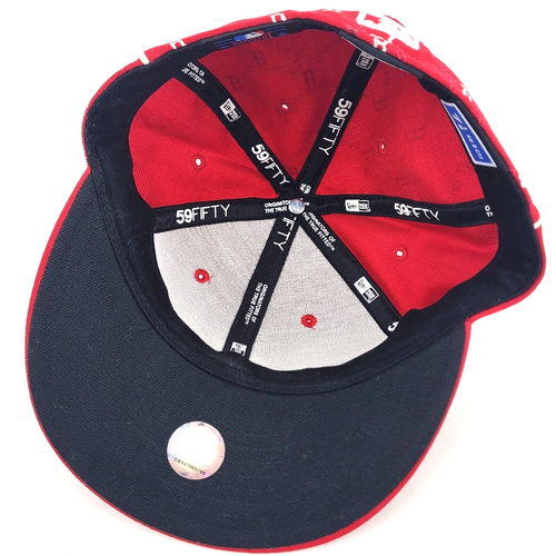 Red Sox 59FIFTY Baseballmütze nicht verstellbar Größe 7 1/8 New Era rot  - Bild 7 von 10