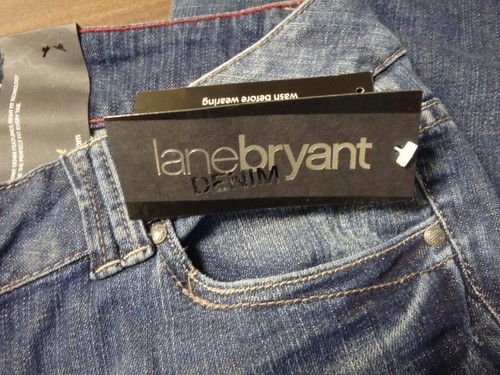 Lane Bryant Damen Jeans Distinctlyh Boot Denim 14 rechte Passform Technologie neu mit Etikett - Bild 4 von 6
