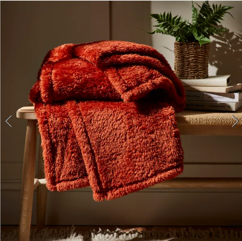 GENUINE TEDDY BEAR Soft Warm Fleece Blanket Thick ALL COLOURS Sofa Bed Throw - Picture 20 of 33