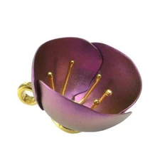 Giampouras 5203 ~ Anodized Colored Titanium Flower Pendant