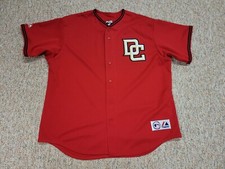 Maglia vintage Washington Nationals uomo 2XL rossa MLB baseball Majestic made in USA