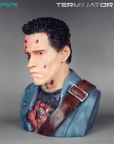 Terminator T800 Figure Model T2 Head Sculpt GK Resin Bust Statue Ornaments New - Picture 5 of 16