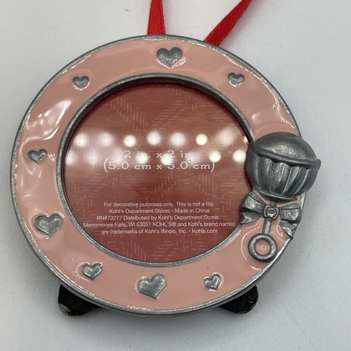 Kohl’s 2”x 2” Bilderrahmen Rund Baby Rosa & Silber - Bild 6 von 6