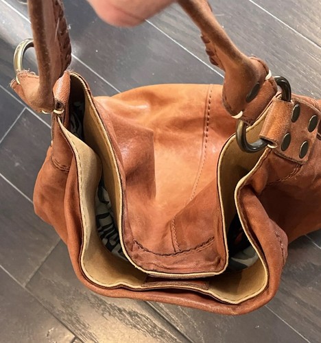 Vintage Lucky Brand Large Hobo Shoulder Bag Satchel Soft Italian Leather Bag - Picture 20 of 24