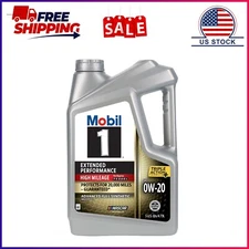 Mobil 1 Extended Performance High Mileage Full Synthetic Motor Oil 0W-20, 5 QT