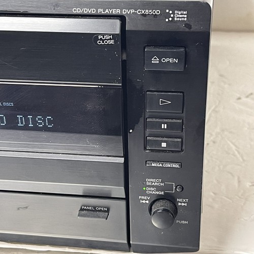 Reproductor de CD Sony DVP-CX850D 200 discos DVD sin control remoto probado y funciona - Imagen 9 de 15