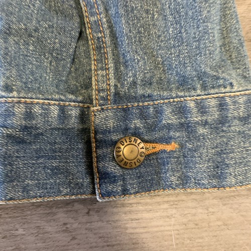 Disney Denim Jacket Unisex Large Blue Trucker Mickey Mouse Button Front - Picture 7 of 10